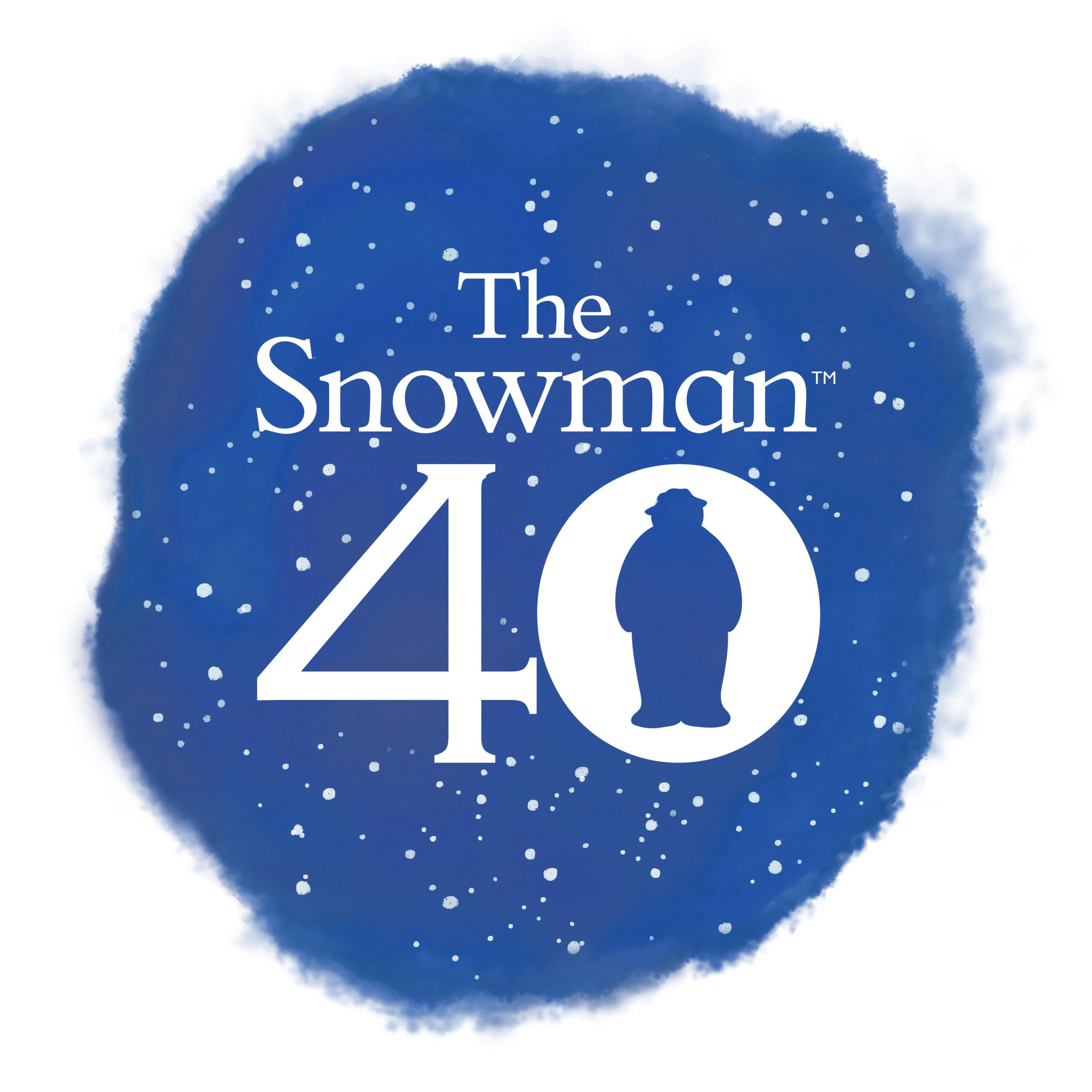 An image of the 40th anniversary logo for The Snowman original picture book