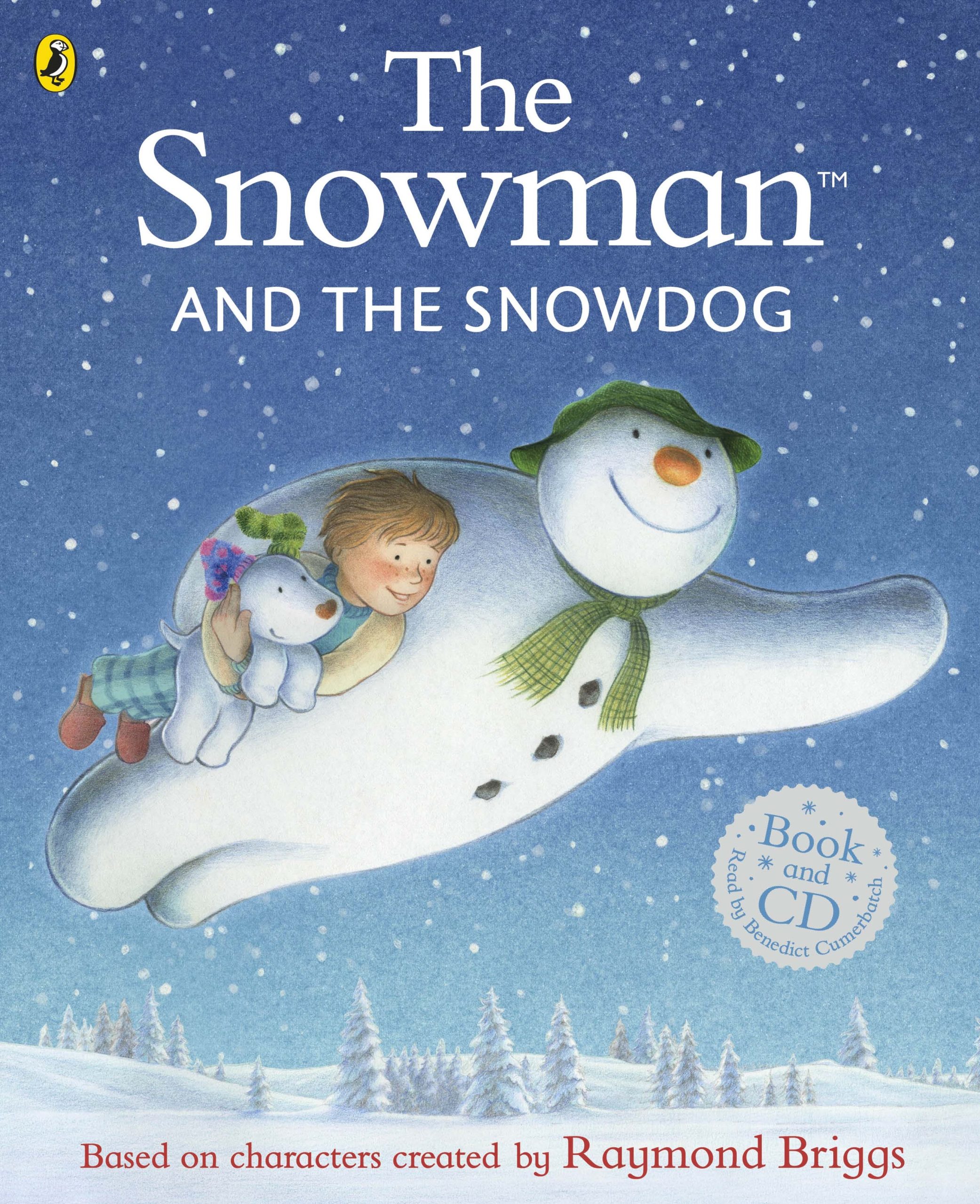 An image of the front cover of The Snowman and The Snowdog book of the film